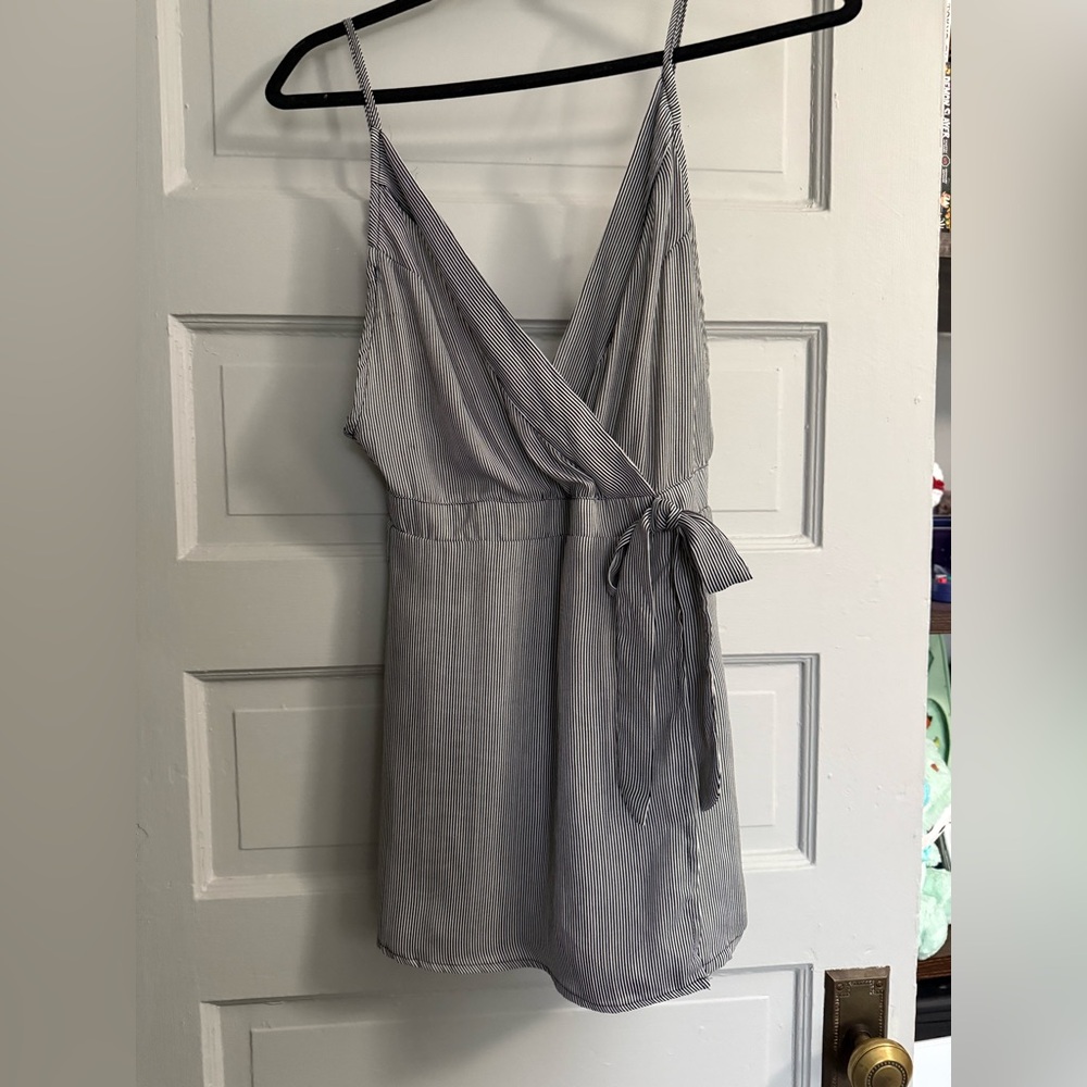 Striped romper size m